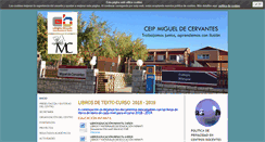 Desktop Screenshot of migueldecervantestrescantos.com